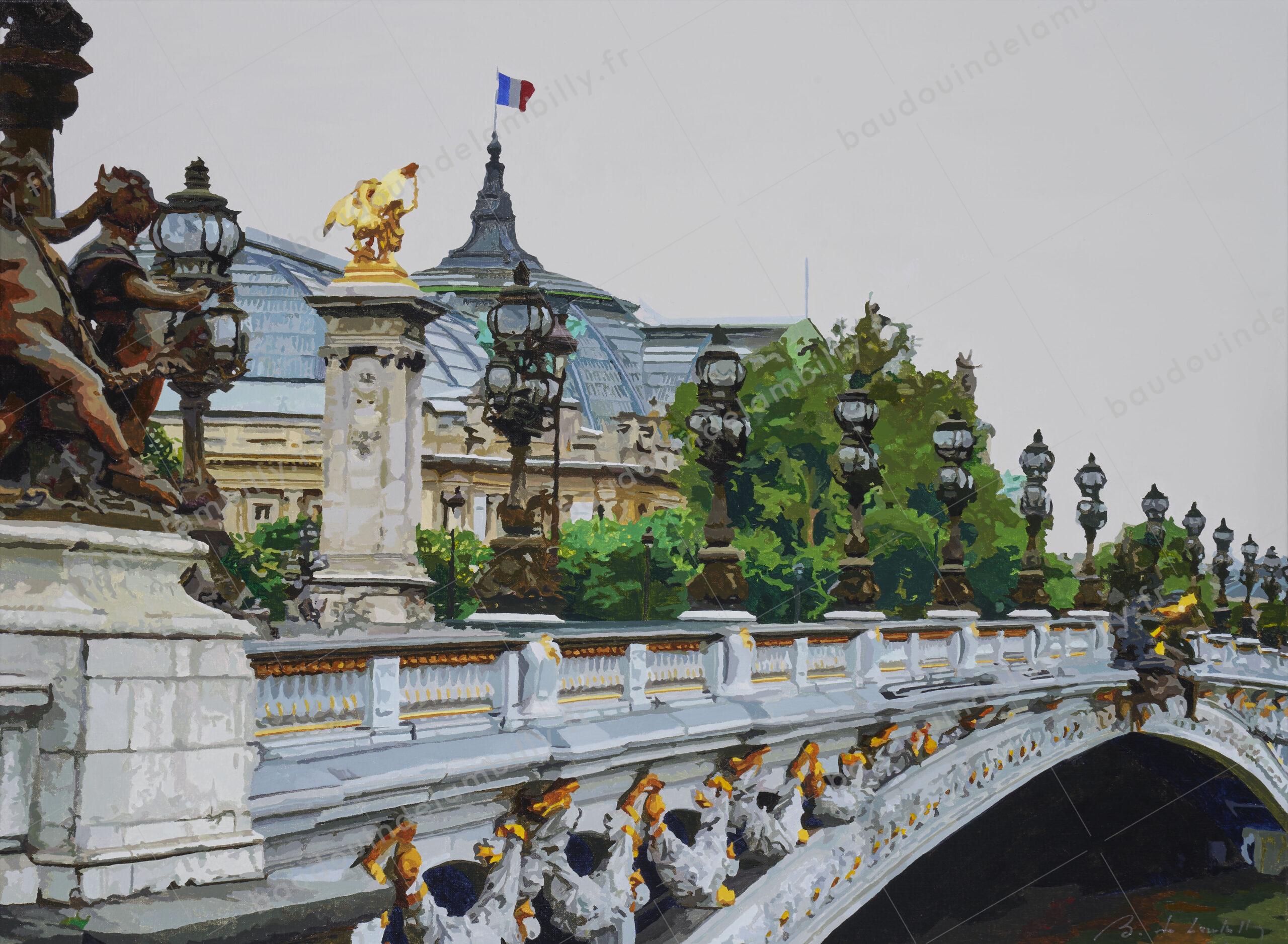 Pont Alexandre iii, le grand palais,